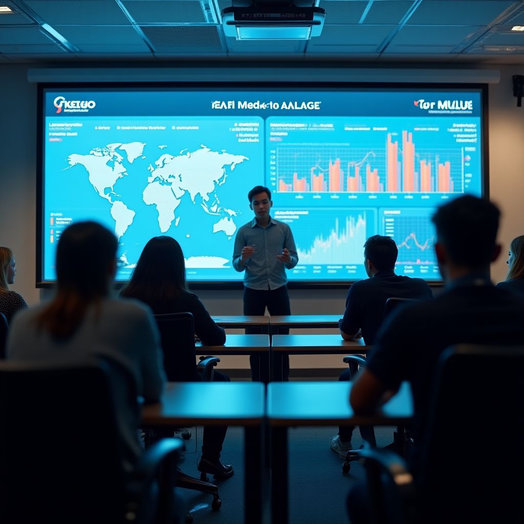 Sala de formación de LaOcadias con tecnología educativa avanzada