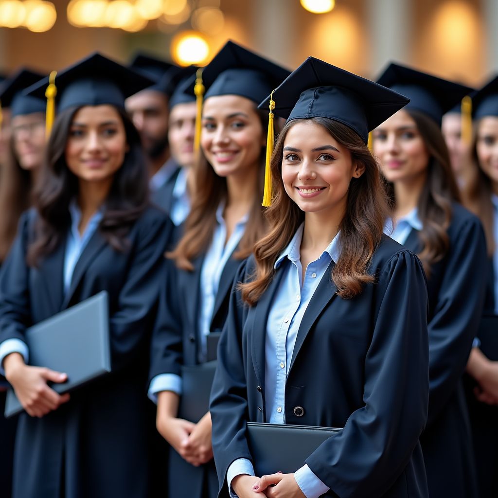 Graduación de una promoción de estudiantes internacionales